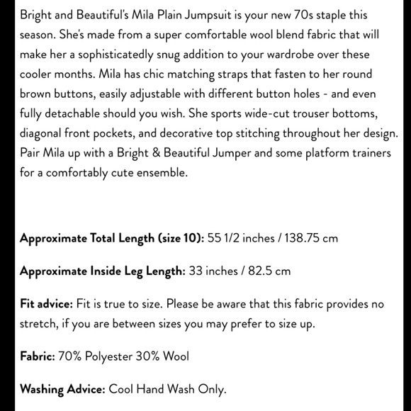 Grey Jumpsuit, UK 14, 32-L new w/tags - Picture 9 of 11